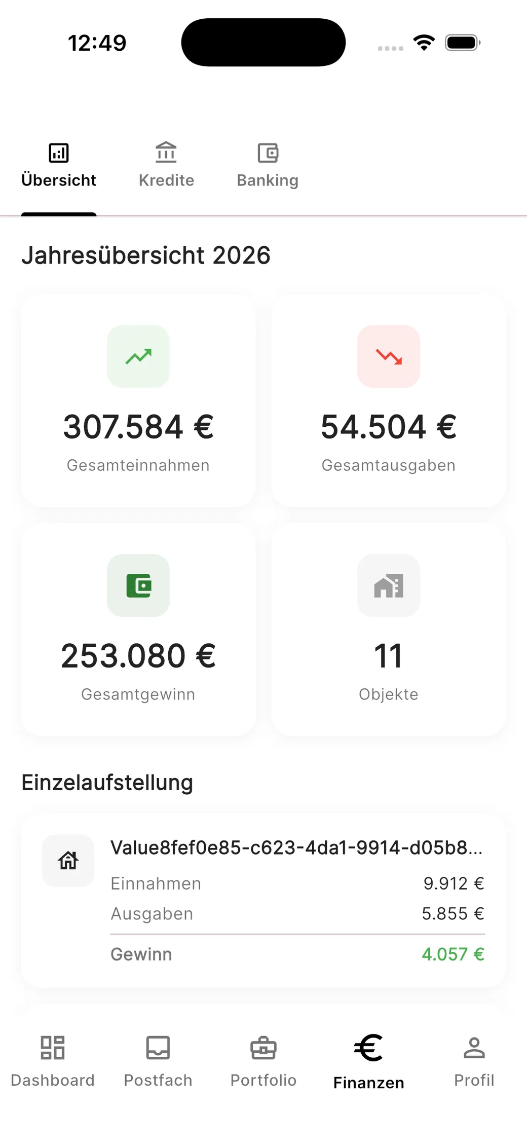 Nebenkostenabrechnung in einem Klick