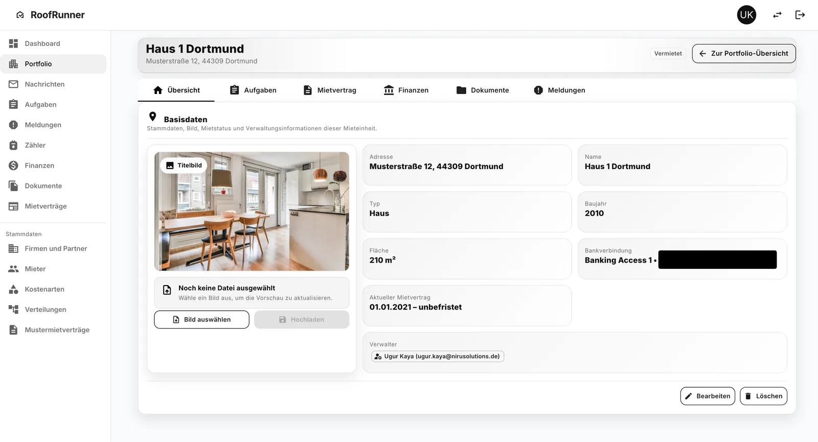 RoofRunner Web-Plattform